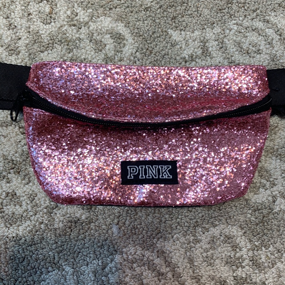 PINK glitter waist pack